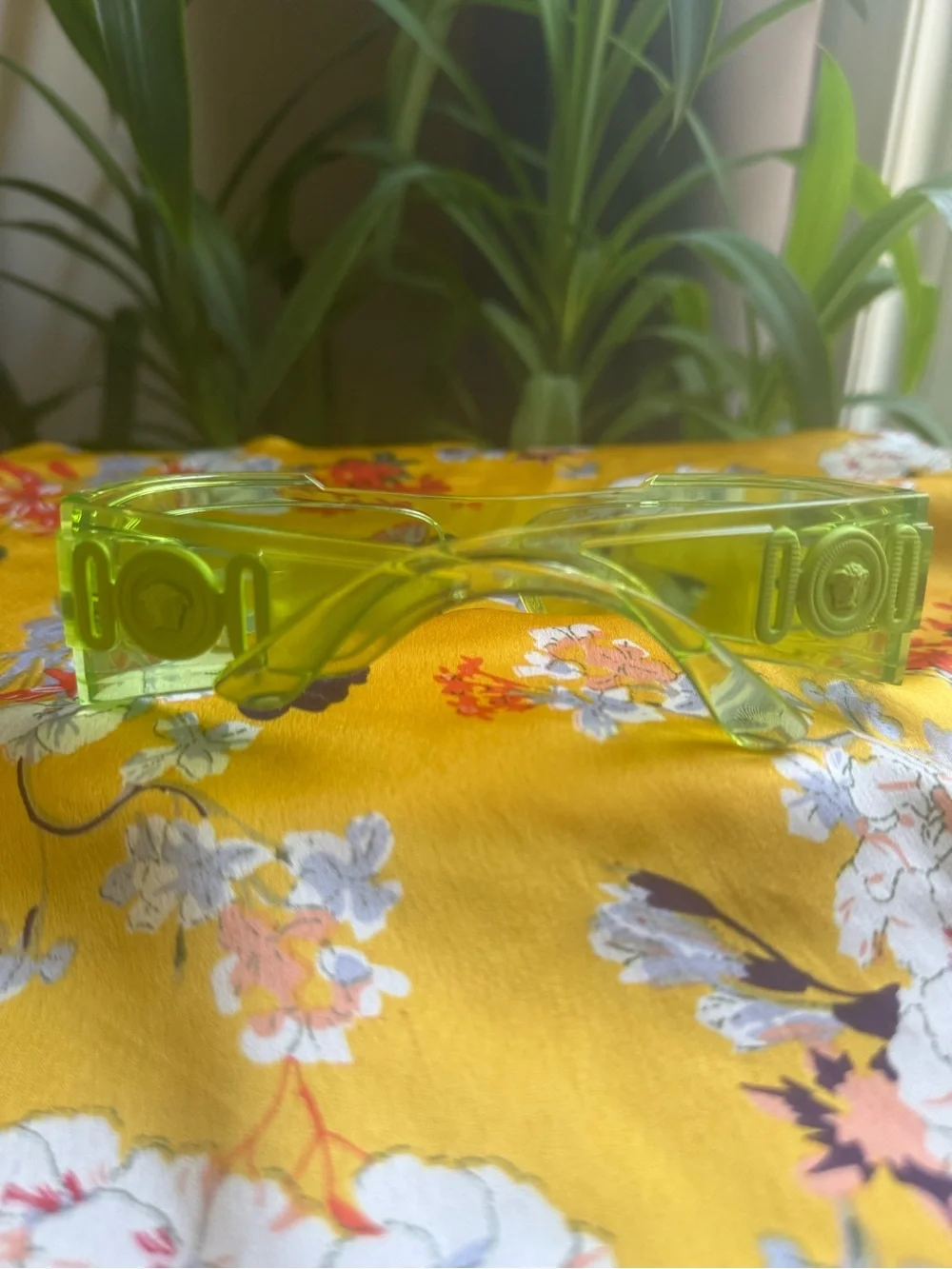 Versace Translucent Lime Green Sunglasses